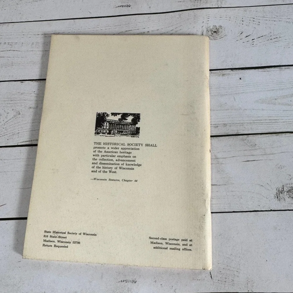 Wisconsin Magazine of History Vol 60 #1-4 1976-77 Periodical Set State
